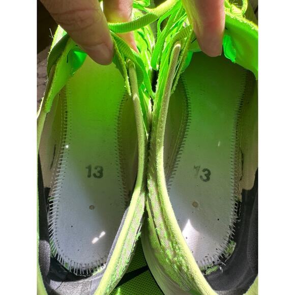 Nike Zoom Pegasus Turbo 2 Running Shoes M US 13 Electric Green Athletic Sneakers - Picture 7 of 11